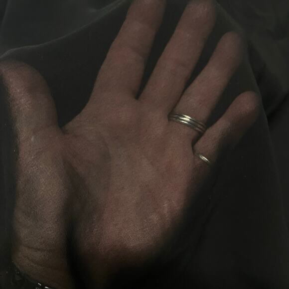 Dressbarn Collection Ruffle Hem Skirt Womens SZ 14W Black Chiffon Flowy Cocktail - Picture 9 of 13